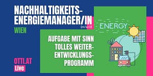 Nachhaltigkeitskonzepte und Energiemanagement sind Ihr Steckenpferd? Praktische Umsetzungen Ihrer innovativen Konzepte sind Ihr Ziel? Nachhaltige Mobilität ist Ihr Anliegen? IT-Affinität wird Ihnen nachgesagt? Sie stehen für Ihre Ideen ein und können diese auch gekonnt präsentieren und verteidigen? Für ein etabliertes österreichisches Immobilienunternehmen suchen wir in Wien eine/n motivierte/n und engagierte/n Nachhaltigkeits- und Energiemanager/in (m/w/d), eingebettet in die Organisationsabteilung des Unternehmens.