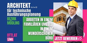 Arbeiten im Büro und denken Sie sind zu Hause. Familiäres Umfeld, herrliche Aussicht in die Natur, Mittagspause auf der Terrasse. Modernste Programme, tolle Projekte. Das gibt es hier! Für unseren Kunden ein modernes Architekturbüro im Bezirk Mödling, öffentlich sehr gut erreichbar, suchen wir einen Architekten für die technische Ausführungsplanung m/w/d TZ oder VZ