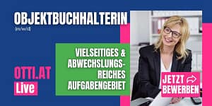Selbständige Durchführung der laufenden Buchhaltung für die zugeteilten Objekte Betriebskosten- und Hauseigentümerabrechnung https://www.otti.at/web/job/10815_objektbuchhalterin-m-w-d/