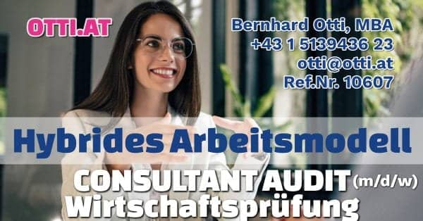 Wien: Consultant Audit / Wirtschaftsprüfung (m/w/d) – Jahresbrutto ab T-EUR 45, Vollzeit
